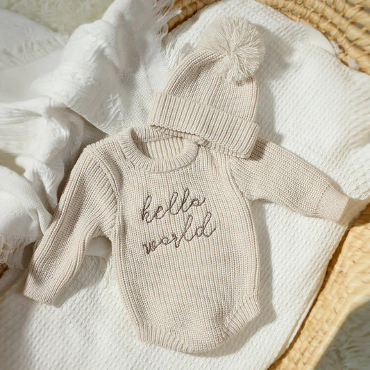 Barboteuse bébé - NewbornRomper™ - Beige