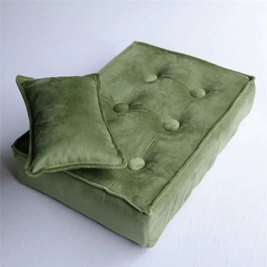 Mini Matelas Vert Sauge – Accessoire Pose™