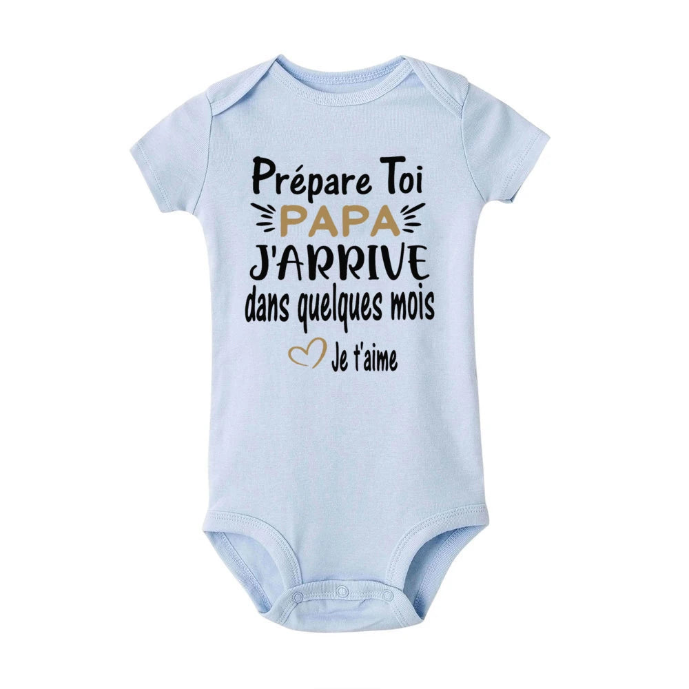 Body annonce grossesse “Prépare-toi Papa, j’arrive dans quelques mois !”