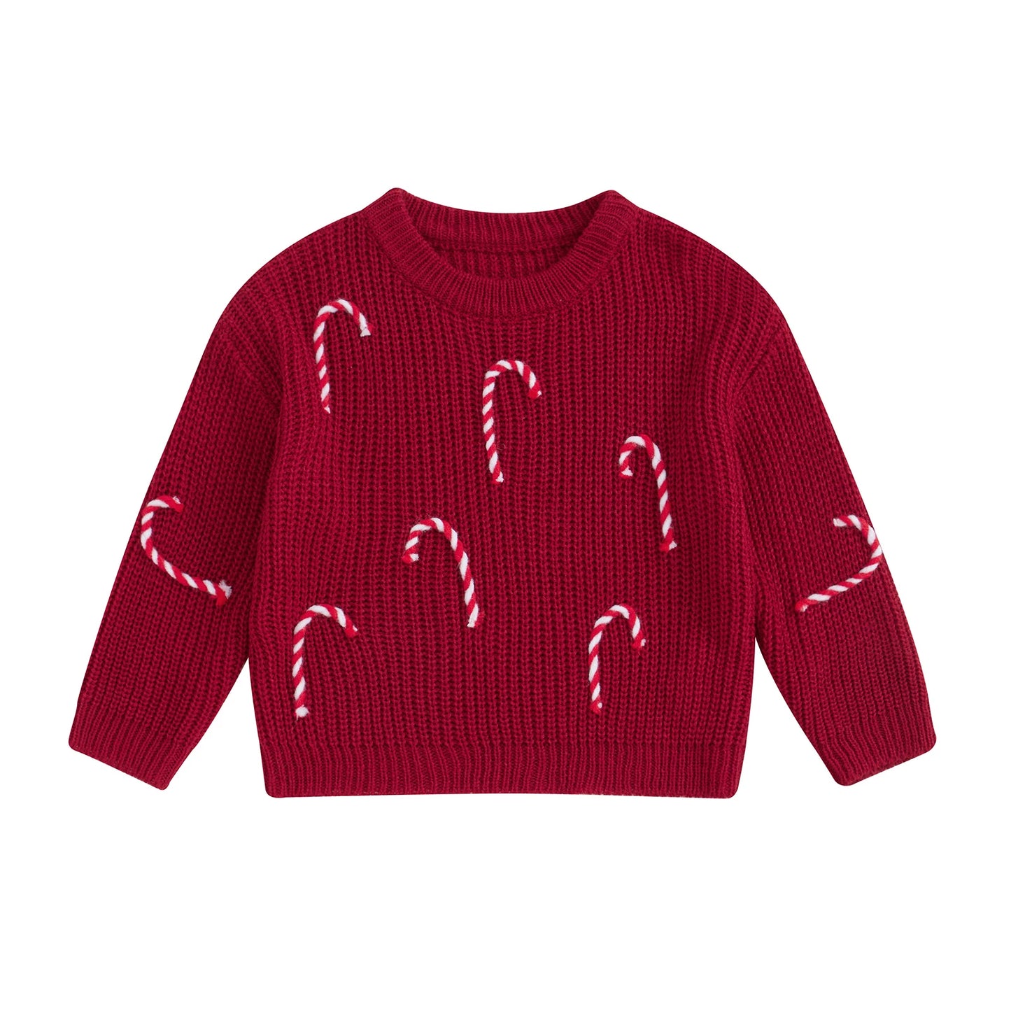 Pull de Noël Bébé "Douce Canne Sucrée" - Tricot Chaud & Féérique | Cosy