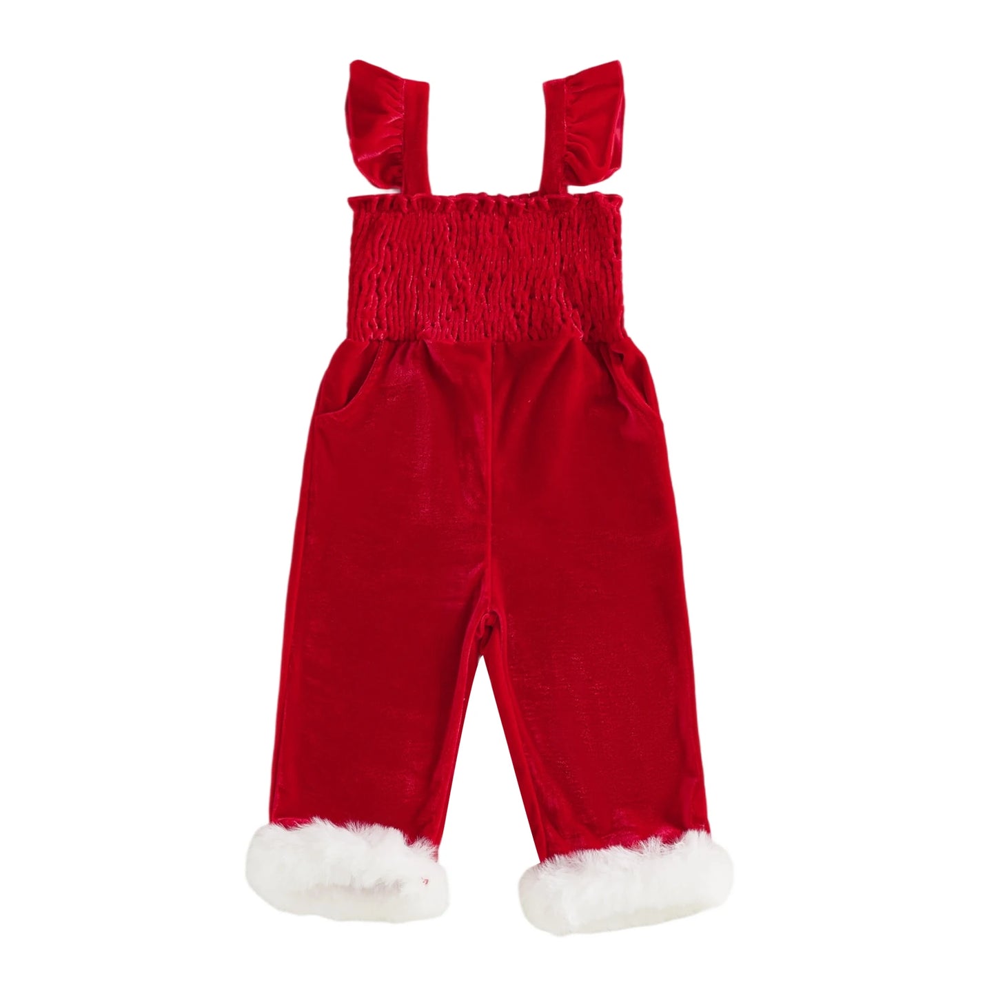 Salopette Noël Velours Rouge | Festive