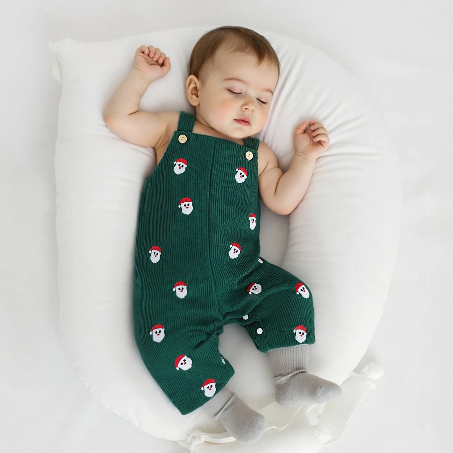 Salopette Velours Noël -et Petit Renne Caramel | Festif