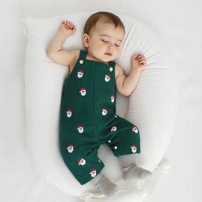 Salopette Velours Noël -et Petit Renne Caramel | Festif