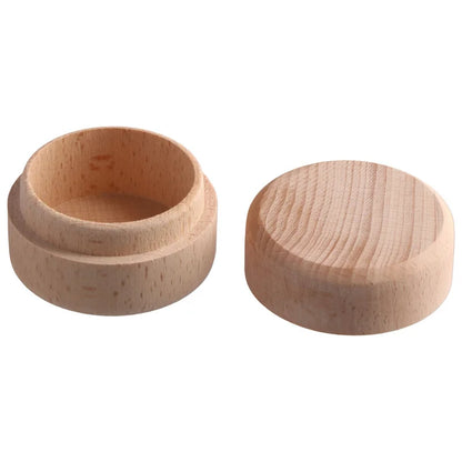 Boîte Cordon Ombilical Bois Naturel Photo Naissance