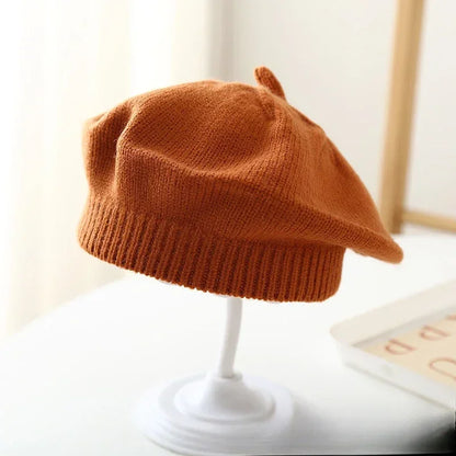 Béret Tricoté pour Bébé – Bonnet Doux Automne-Hiver en Couleurs Tendances