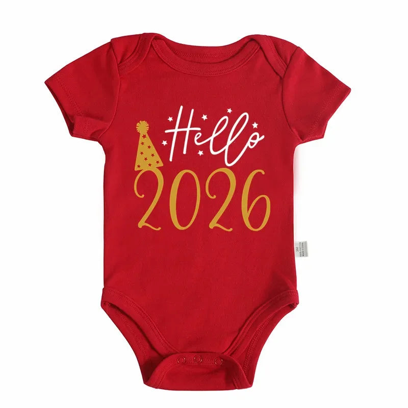 Body Bébé "Hello 2026" - Tenue Nouvel An | Coton Douceur
