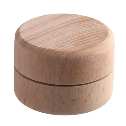 Boîte Cordon Ombilical Bois Naturel Photo Naissance