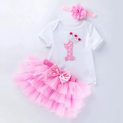 Ensemble Bébé Fille 1 An Promotion Photo Rose Tutu