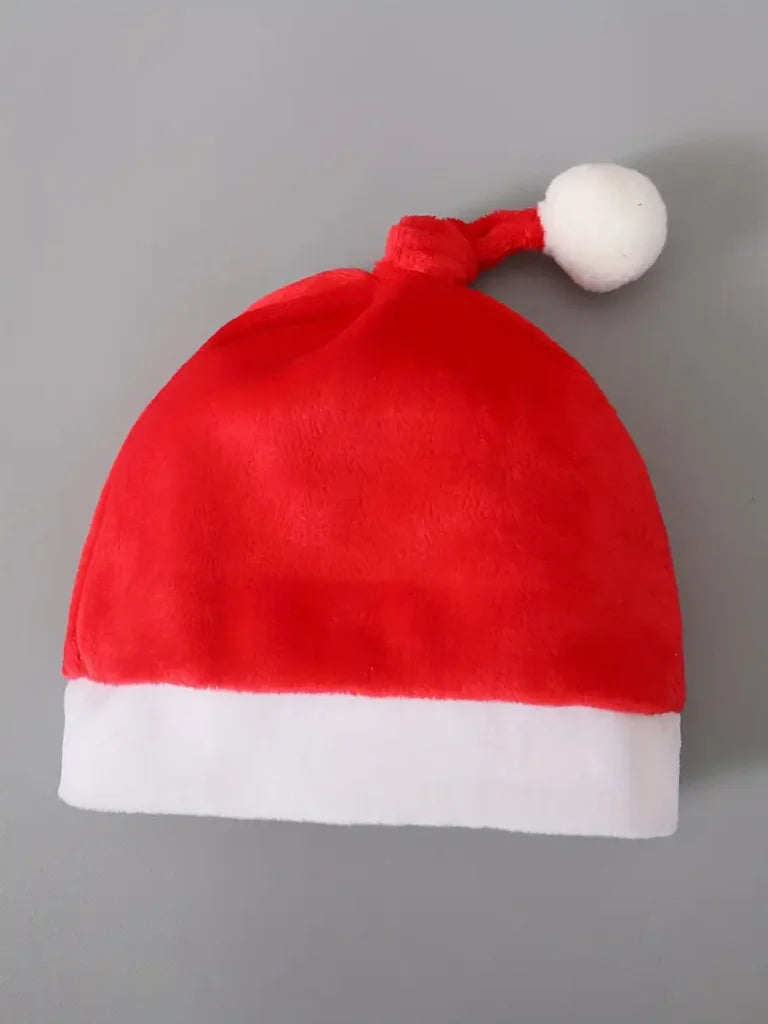 Ensemble Bébé Père Noël - Grenouillère Rouge Douce avec Bonnet | Festif