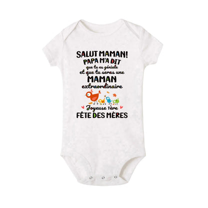 Body Bébé Meilleure Maman 1ère Fête des Mères Photo™