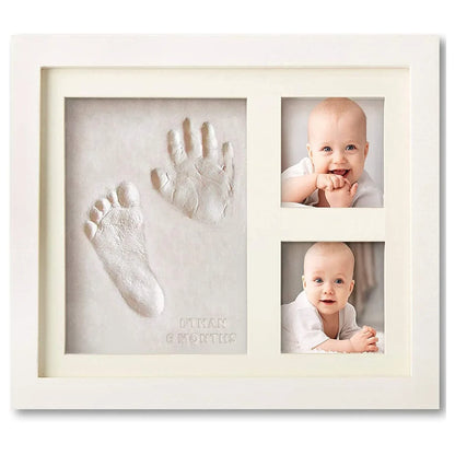 Kit Empreinte Bébé DIY Cadre Blanc – Souvenir & Prop Studio™