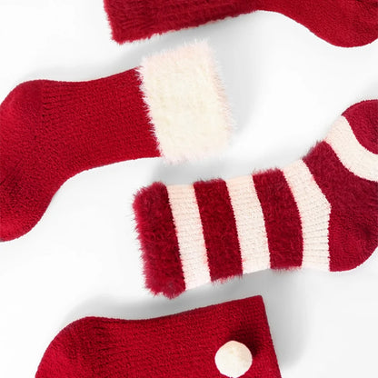 Chaussettes Hiver Bébé « Petits Pas de Noël » – Ultra Douces & Chaudes
