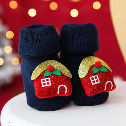 Chaussons de Noël “Petite Maison Magique”