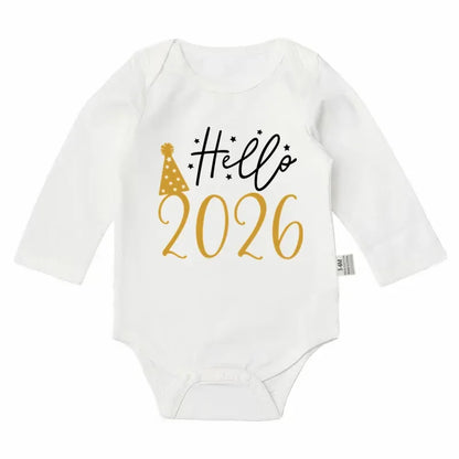 Body Bébé "Hello 2026" - Tenue Nouvel An | Coton Douceur