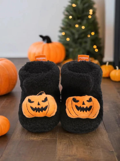 chaussons citrouille bébé Halloween