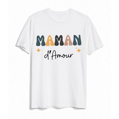 Ensemble assorti T-Shirt & Body Famille Rétro – “Team d’Amour”™