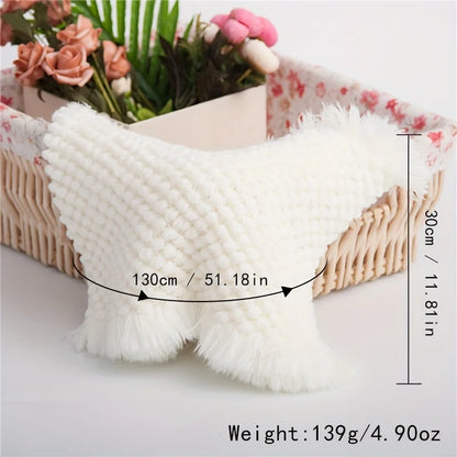 Couverture Câline Blanc Ivoire – Plaid Douceur Bébé™