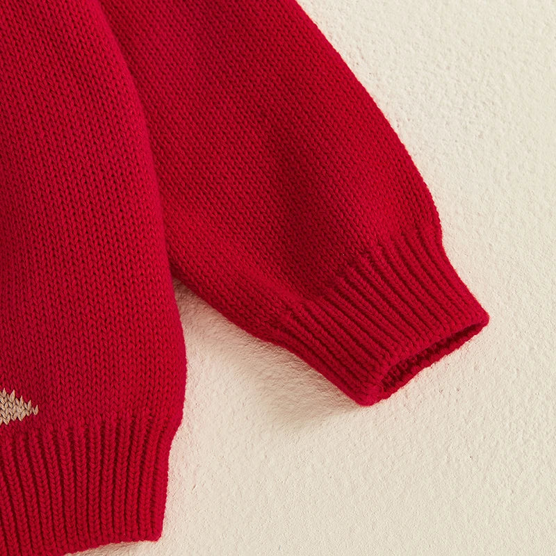 Pull Tricoté de Noël Enfant – Renne Mignon & Chaleur Hivernale