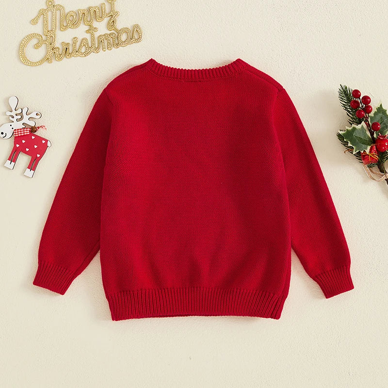 Pull Tricoté de Noël Enfant – Renne Mignon & Chaleur Hivernale