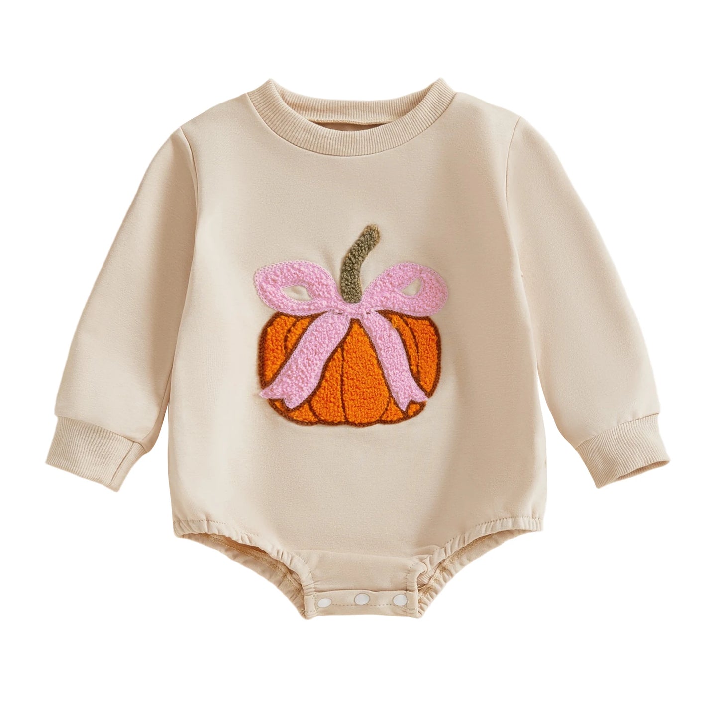 Combinaison  brodée bebe citrouille