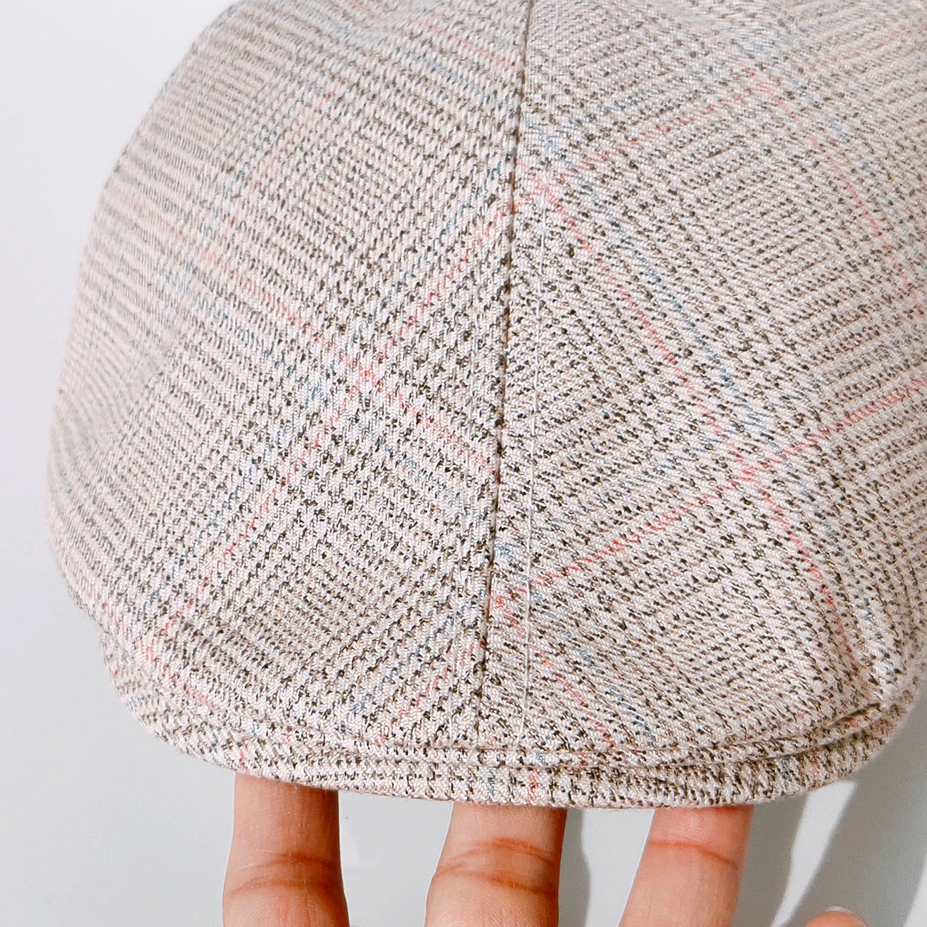 Casquette Classique « Petit Gentleman » – Béret à carreaux en coton doux| Élégant
