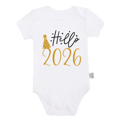 Body Bébé "Hello 2026" - Tenue Nouvel An | Coton Douceur