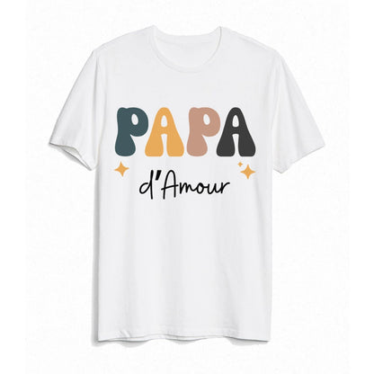 Ensemble assorti T-Shirt & Body Famille Rétro – “Team d’Amour”™