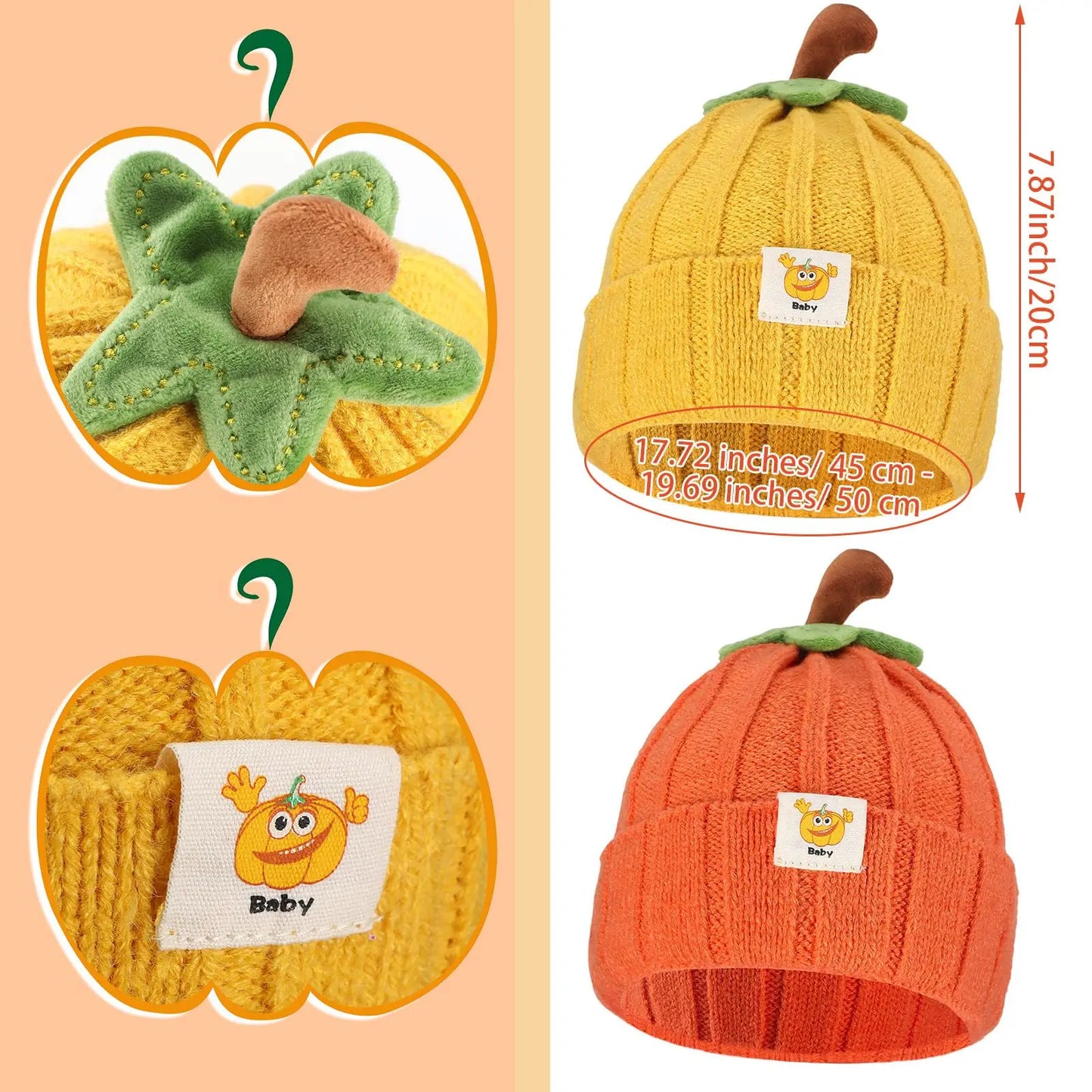 Bonnet citrouille  bébé