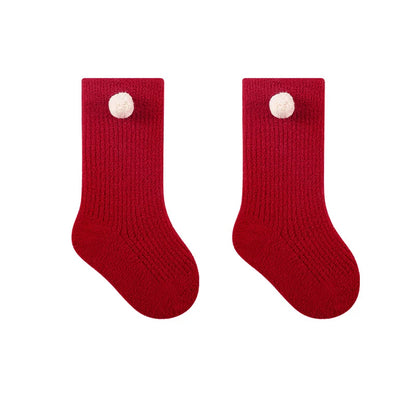 Chaussettes Hiver Bébé « Petits Pas de Noël » – Ultra Douces & Chaudes