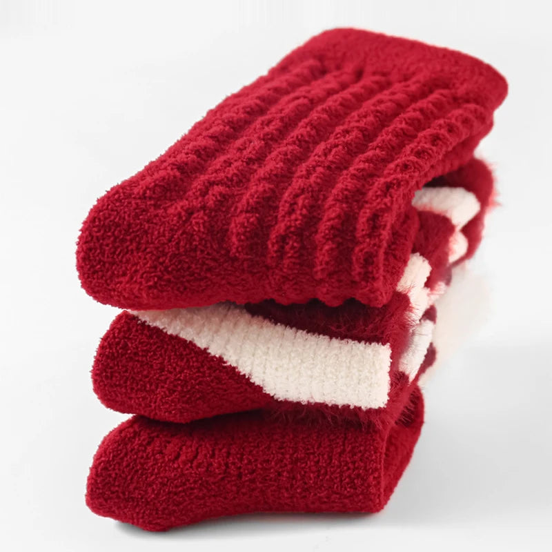 Chaussettes Hiver Bébé « Petits Pas de Noël » – Ultra Douces & Chaudes