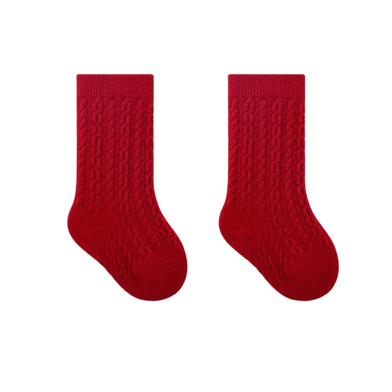 Chaussettes Hiver Bébé « Petits Pas de Noël » – Ultra Douces & Chaudes
