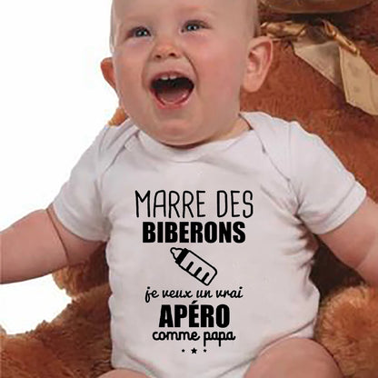 Body humour bébé – Marre des biberons