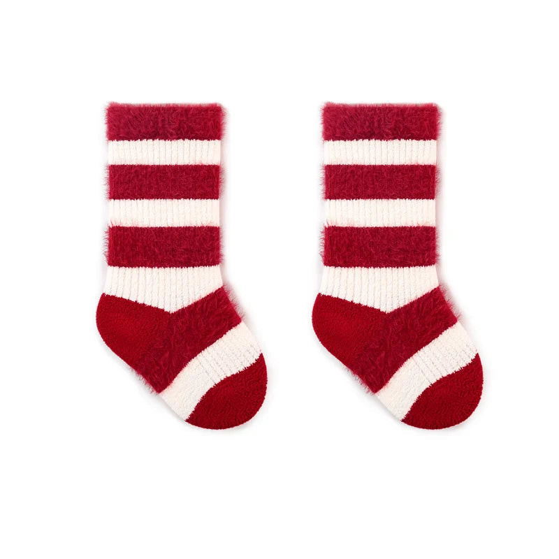 Chaussettes Hiver Bébé « Petits Pas de Noël » – Ultra Douces & Chaudes
