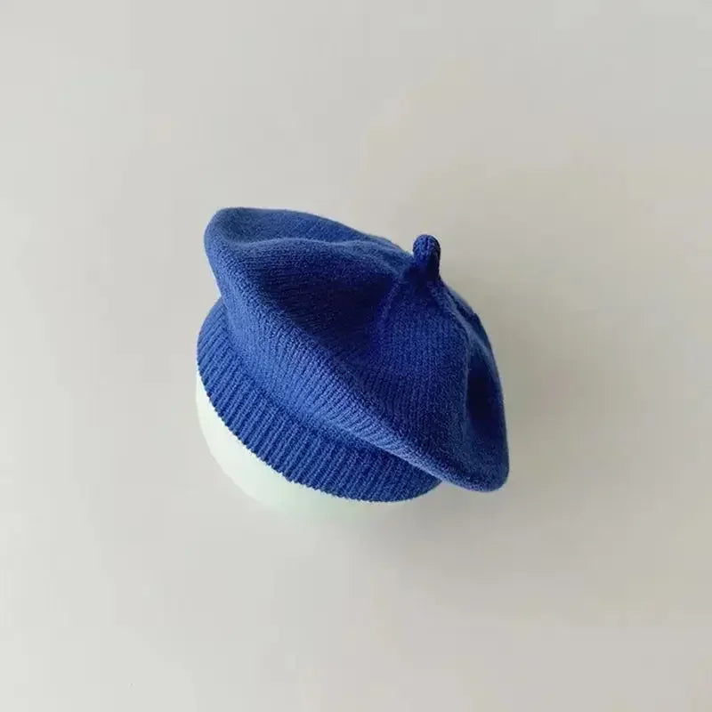Béret Tricoté pour Bébé – Bonnet Doux Automne-Hiver en Couleurs Tendances