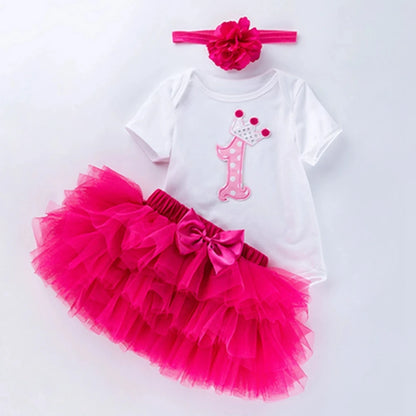 Ensemble 1er Anniversaire Fille pour Ma Première Bougie