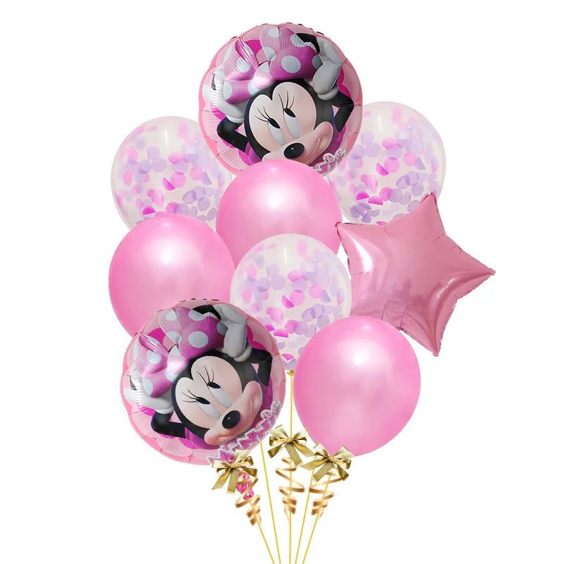 Ballons Anniversaire Bébé Disney Mickey Minnie Kit Photo Fête - Bébé pour toujours