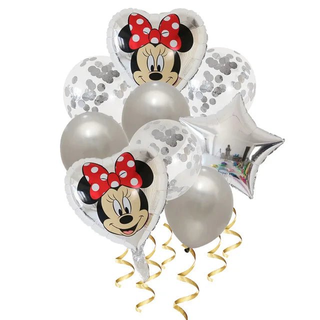 Ballons Anniversaire Bébé Disney Mickey Minnie Kit Photo Fête - Bébé pour toujours