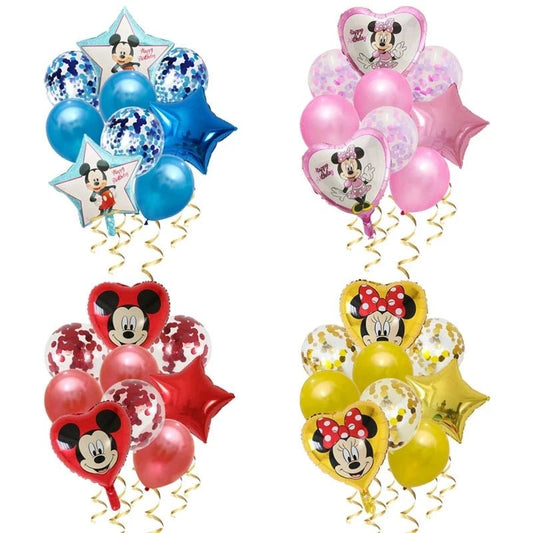 Ballons Anniversaire Bébé Disney Mickey Minnie Kit Photo Fête - Bébé pour toujours