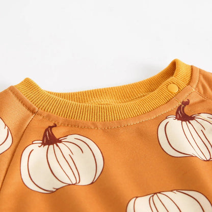Body Bébé Citrouille d'Automne avec Bandeau - Bébé pour toujours