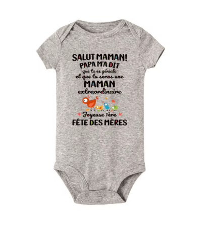 Body Bébé Meilleure Maman 1ère Fête des Mères Photo - Bébé pour toujours