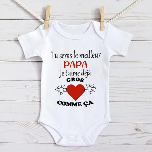 Body Bébé Personnalisé – Gros Amour Pour Papa™ - Bébé pour toujours