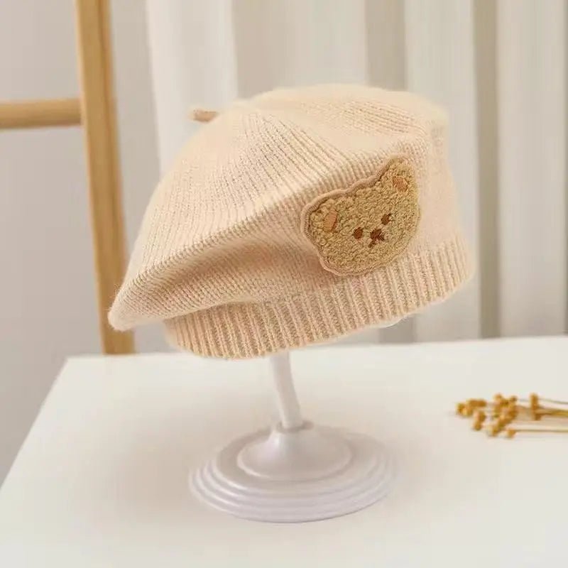 Bonnet Ourson Tricoté – Douceur & Style pour Petits Artistes - Bébé pour toujours