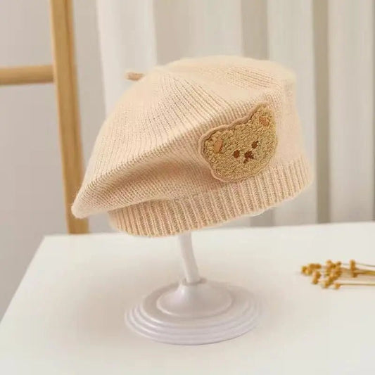 Bonnet Ourson Tricoté – Douceur & Style pour Petits Artistes - Bébé pour toujours