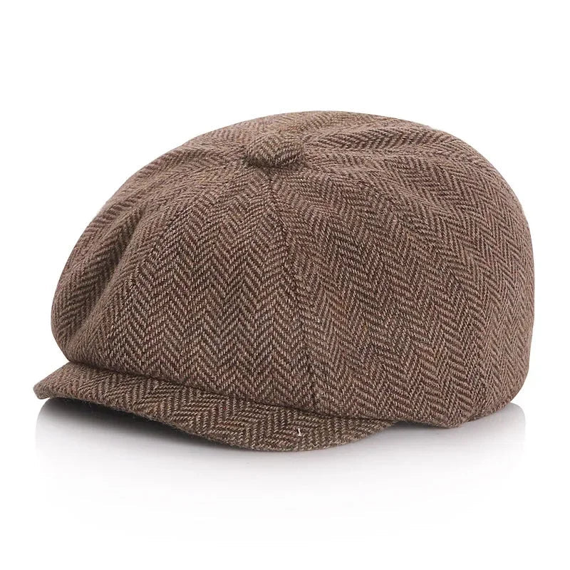 Casquette rétro bébé "Petit Parisien" – Style Octogonal Unisexe en Coton et Lin - Bébé pour toujours