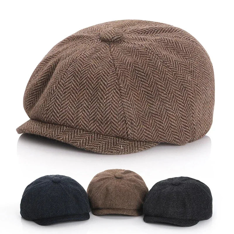 Casquette rétro bébé "Petit Parisien" – Style Octogonal Unisexe en Coton et Lin - Bébé pour toujours