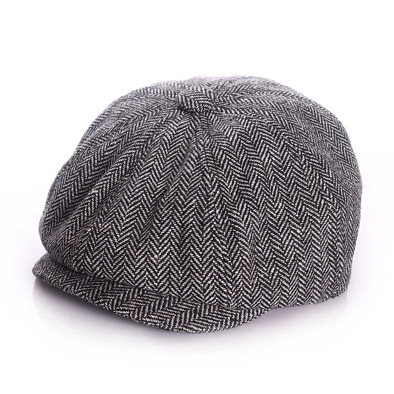 Casquette rétro bébé "Petit Parisien" – Style Octogonal Unisexe en Coton et Lin - Bébé pour toujours