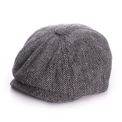Casquette rétro bébé "Petit Parisien" – Style Octogonal Unisexe en Coton et Lin - Bébé pour toujours