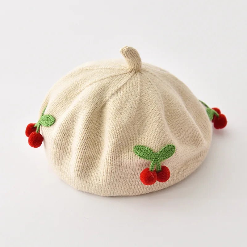 ChapeauTricoté Cerises pour Bébé - Bébé pour toujours