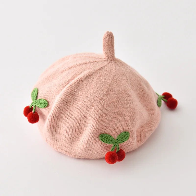 ChapeauTricoté Cerises pour Bébé - Bébé pour toujours