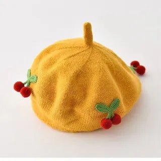 ChapeauTricoté Cerises pour Bébé - Bébé pour toujours